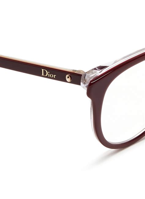 dior montaigne 57 women eyeglasses - red|Prescription Dior MONTAIGNE 57 Glasses .